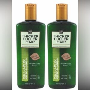 2 pack Thicker Fuller Hair Revitalizing Shampoo W/ Caffeine 12 oz Each New
